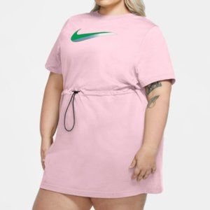 Nike Womens Plus Size T-shirt Dress Icon Clash Drawstring Dress Size 2X